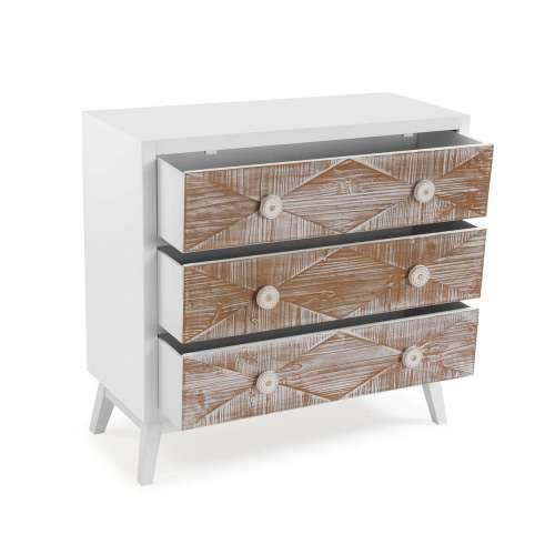 Komoda Versa Sira borovina Drvo MDF 34 x 76 x 80 cm Cijena