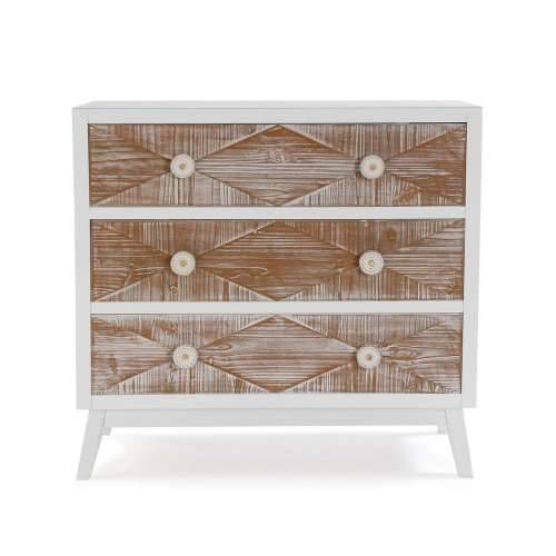 Komoda Versa Sira borovina Drvo MDF 34 x 76 x 80 cm Cijena