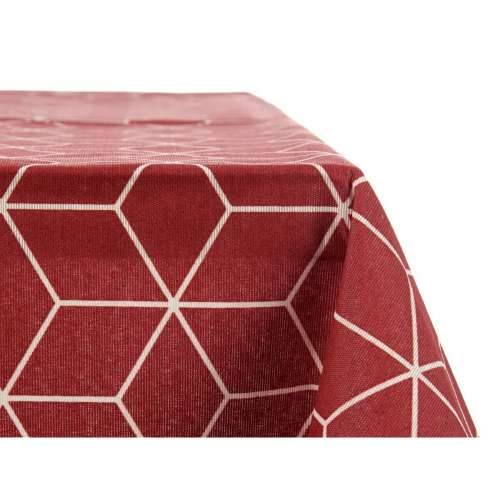 Stolnjak Kinvara CUBIC-26195-1 Bijela Granatna Tanko platno Cijena