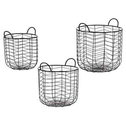 Set Košara Crna Metal (3 pcs) Cijena