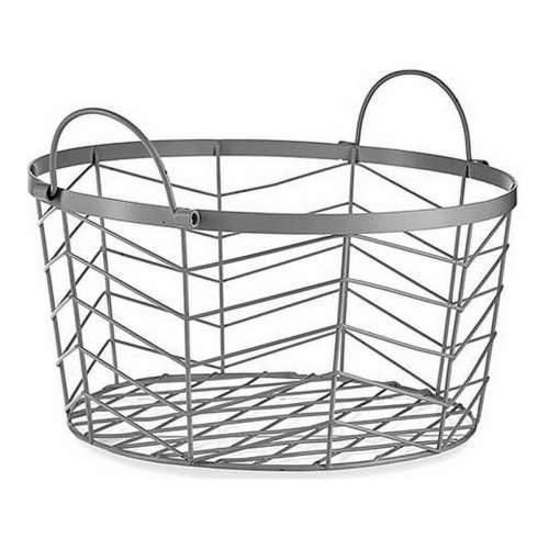 Set Košara Srebrna Metal 40 x 18 x 40 cm (3 pcs) Cijena