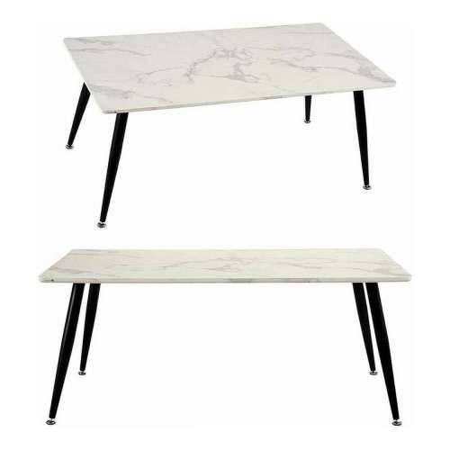 Stolić za dnevni boravak Bijela Crna Mramor Metal Melamin Drvo MDF 60 x 110 x 45 cm Cijena