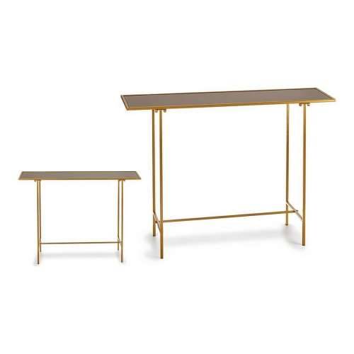 Pomoćni stolić Crna zlatan Kristal Metal (33 x 77 x 110 cm) Cijena