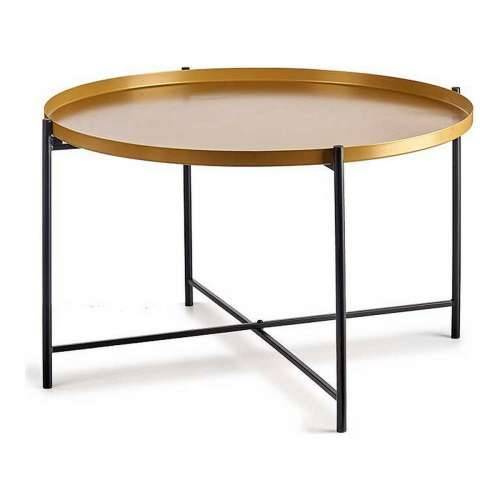Pomoćni stolić Crna zlatan Metal (76,5 x 46 x 76,5 cm) Cijena