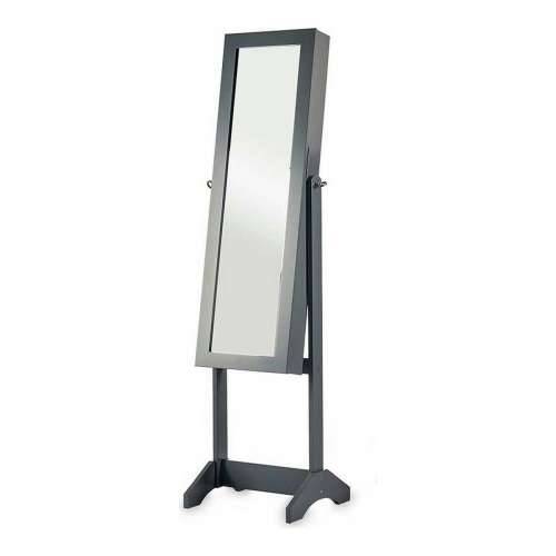 Ogledalo Podni Stalak za Nakit Siva Drvo MDF (36 x 140 x 36,5 cm) Cijena