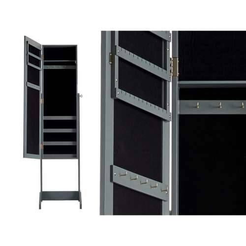 Ogledalo Podni Stalak za Nakit Siva Drvo MDF (36 x 140 x 36,5 cm) Cijena