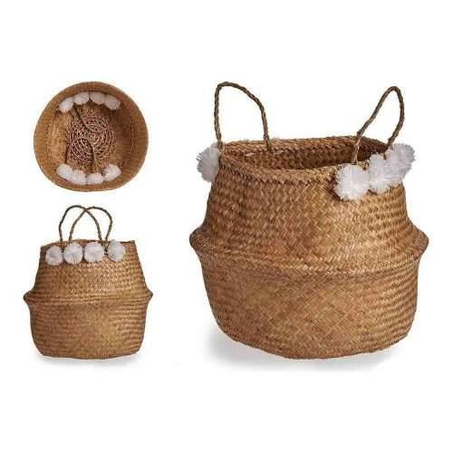 Košara Gift Decor SG0100117301ME Bijela Smeđa Prirodno Trske 8 L Rese Cijena
