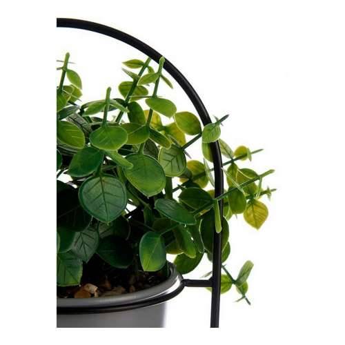 Ukrasna Biljka Ibergarden QY-H093 Metal Plastika 21 x 30 x 21 cm S podrškom Siva Cijena