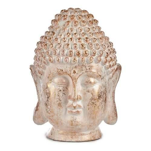 Ukrasna figura za vrt Ibergarden CC20431 Bijela zlatan Polirezin 31,5 x 50,5 x 35 cm glava Buda Cijena
