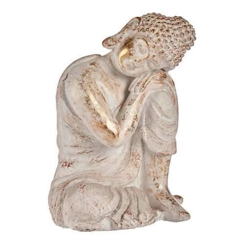 Ukrasna figura za vrt Ibergarden CC20446 Bijela zlatan Polirezin 28,5 x 43,5 x 37 cm Buda Cijena