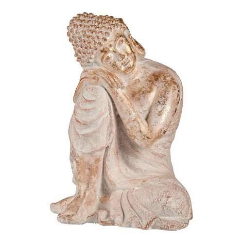 Ukrasna figura za vrt Ibergarden CC20445 Bijela zlatan Polirezin 35,5 x 54,5 x 42 cm Buda Cijena