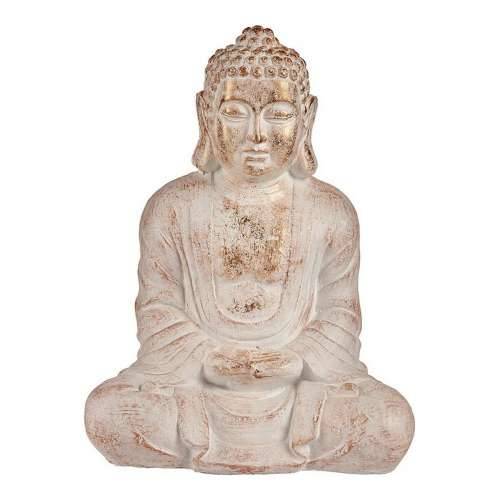 Ukrasna figura za vrt Ibergarden CC20411 Bijela zlatan Polirezin 25 x 57 x 42,5 cm Buda Cijena