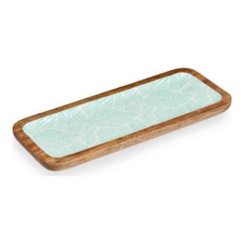 Stolni ukras Bijela Smeđa Zelena Biljni list 38 x 15 cm Cijena