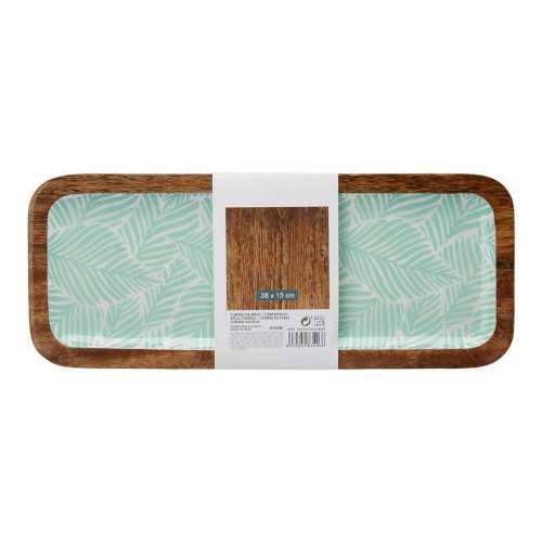 Stolni ukras Bijela Smeđa Zelena Biljni list 38 x 15 cm Cijena