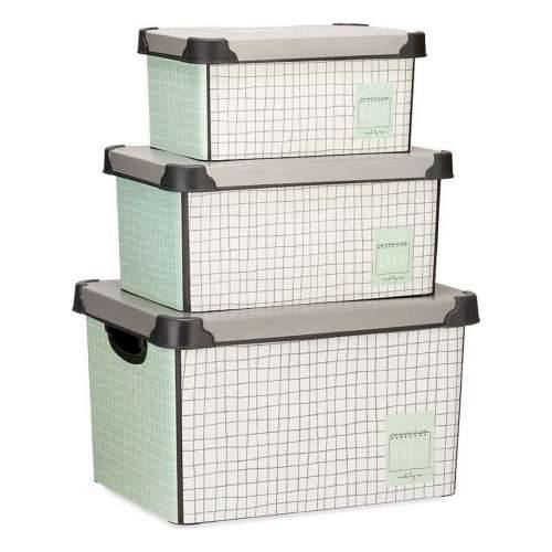 Set Složivih Kutija za Pospremanje Kipit Home Plastika 29 x 23,5 x 39 cm Cijena