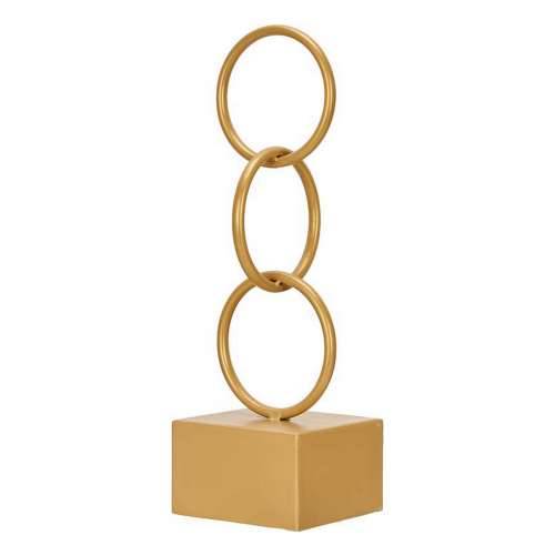 Ukrasna figura Obruči zlatan Metal (12,5 x 40,5 x 12,5 cm) Cijena
