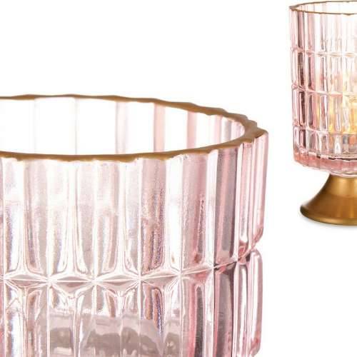 LED lampáš Crte Roza zlatan Staklo (10,7 x 18 x 10,7 cm) Cijena