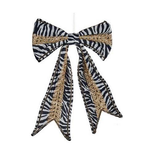 Laso Zebra Božićni ukras 45 x 30 cm Crna Bijela Cijena