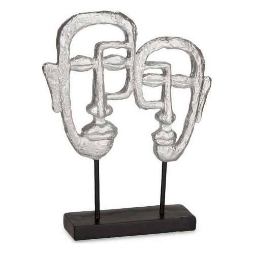 Ukrasna figura Lice Srebrna Polirezin (27 x 32,5 x 10,5 cm) Cijena