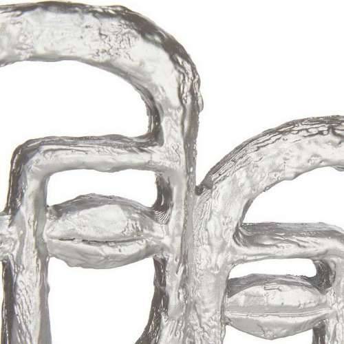 Ukrasna figura Lice Srebrna Polirezin (27 x 32,5 x 10,5 cm) Cijena