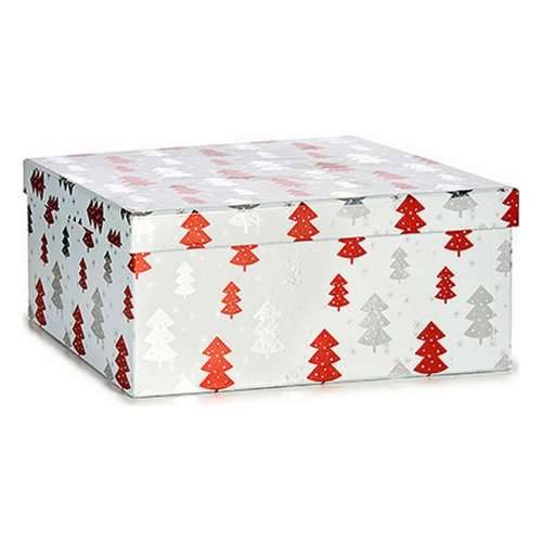 Set ukrasnih kutija Pom de Crăciun Crăciun Crvena Srebrna Bijela Karton Cijena