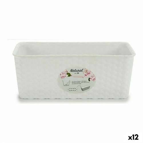 Žardinijera Stefanplast Bijela Plastika 13 x 11 x 28,5 cm (12 kom.) Cijena