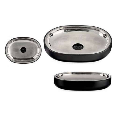 Porte-savon Berilo BP15-004-1 Crna Nehrđajući Čelik Plastika 9,5 x 2,5 x 13 cm (6 kom.) Cijena