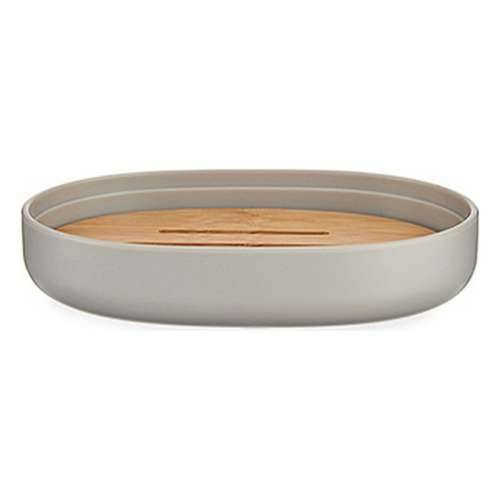Porte-savon Berilo BP16-104G Smeđa Siva Bambus polipropilen 9,5 x 2,5 x 13 cm (6 kom.) Cijena