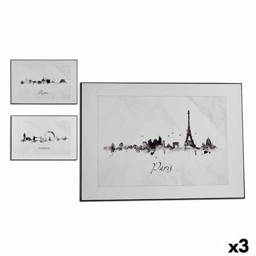 Slika Grad Crna Bijela iverica (81,5 x 3 x 121 cm) (3 kom.) Cijena