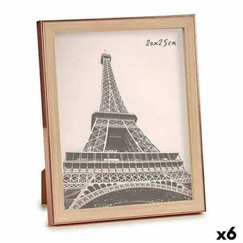 Okvir za sliku Smeđa Bakar Plastika Staklo (23 x 27 x 2 cm) (6 kom.) Cijena