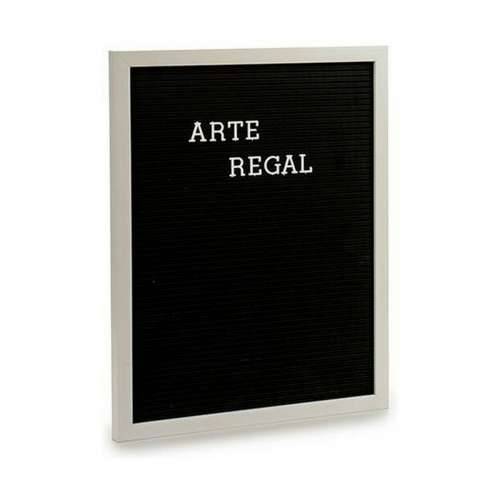 Slika Crna Bijela ploča 144 Slova (2,5 x 50,5 x 40,5 cm) (12 kom.) Cijena
