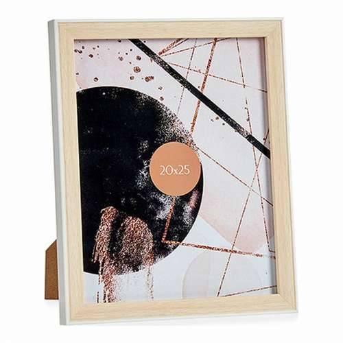 Okvir za sliku Drvo Smeđa Bijela Plastika Staklo (22,6 x 2 x 27,6 cm) (6 kom.) Cijena