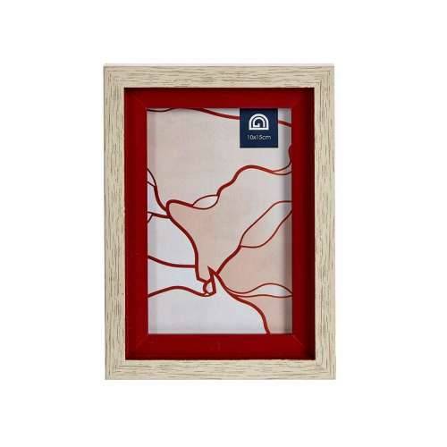 Okvir za sliku Kristal Crvena Drvo Smeđa Plastika (13,5 x 18,8 x 2 cm) (6 kom.) Cijena