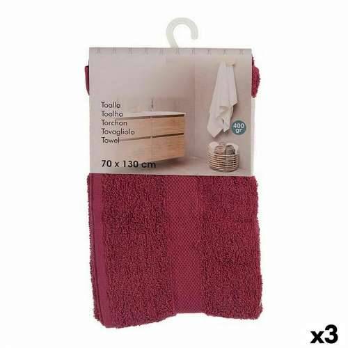 Ručnik za kupanje Berilo 5313 Granatna 80 % pamuk 20 % Poliester 70 x 0,5 x 130 cm (3 kom.) Cijena