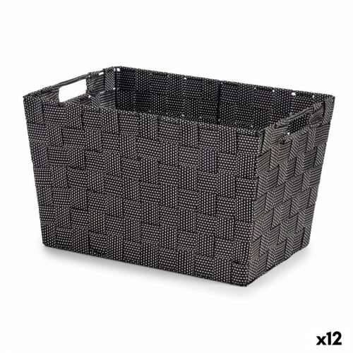 košara Kipit A3-6875 Crna Tkanina 25 x 20 x 35 cm (12 kom.) Cijena