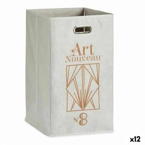 Košara Berilo Art Nouveau Bijela zlatan Karton 60 L 35 x 57 x 35 cm (12 kom.) Cijena