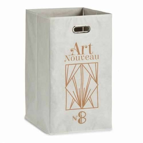 Košara Berilo Art Nouveau Bijela zlatan Karton 60 L 35 x 57 x 35 cm (12 kom.) Cijena