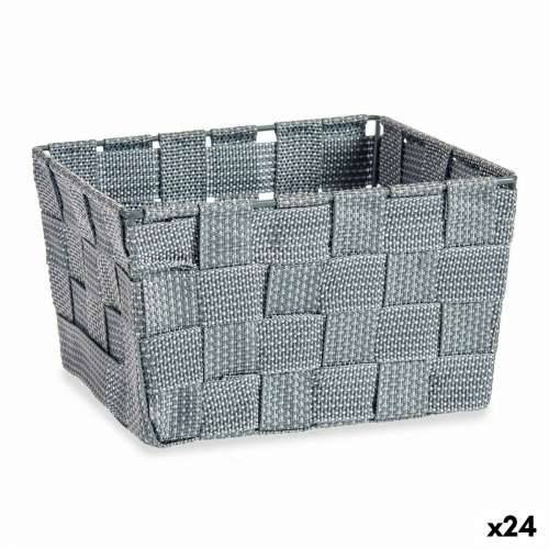 Višenamjenska Košara Kipit A3-6878 Siva Tkanina 15 x 10,5 x 20 cm pletena (24 kom.) Cijena