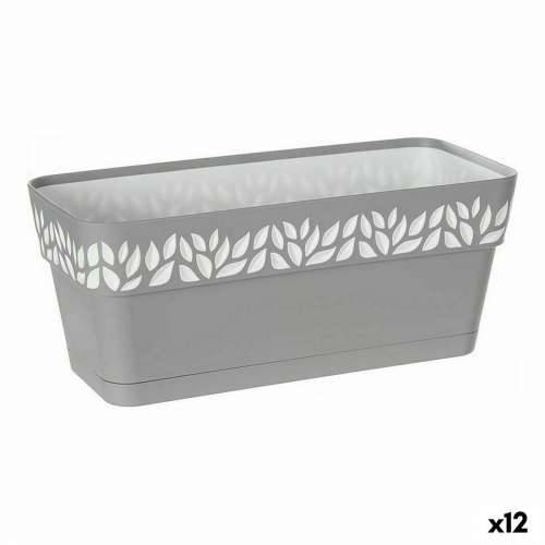 Žardinijera Stefanplast Cloe Bijela Siva Plastika 13,3 x 12,3 x 29,3 cm (12 kom.) Cijena