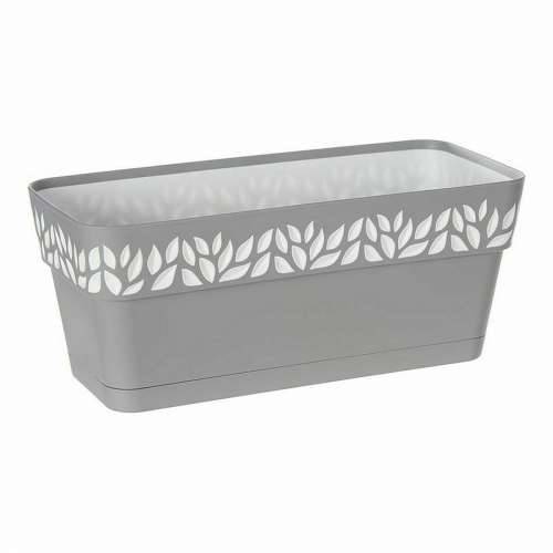 Žardinijera Stefanplast Cloe Bijela Siva Plastika 13,3 x 12,3 x 29,3 cm (12 kom.) Cijena