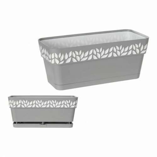 Žardinijera Stefanplast Cloe Bijela Siva Plastika 13,3 x 12,3 x 29,3 cm (12 kom.) Cijena