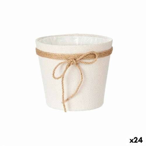 Tegla za biljke 18 x 16 cm Bijela Uže Plastika (24 kom.) Cijena