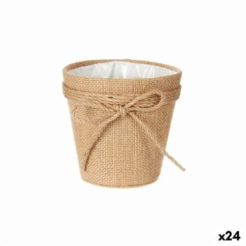 Tegla za biljke Laso 12,5 x 12 x 12,5 cm Smeđa Uže Plastika 14 x 12,5 x 14 cm (24 kom.) Cijena