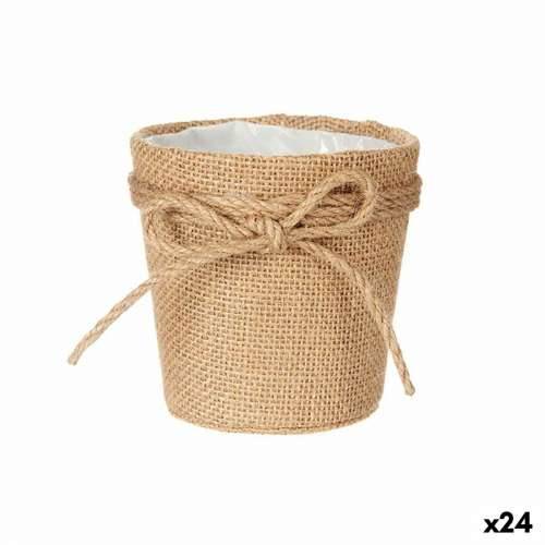 Tegla za biljke Ibergarden WY18-72 Smeđa Tkanina Uže Plastika Laso 11 x 10,5 x 11 cm (24 kom.) Cijena