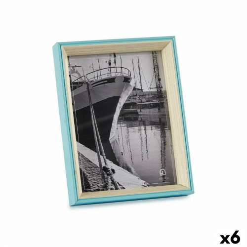 Okvir za sliku Kristal Plava Bijela Drvo MDF (3 x 22 x 17 cm) (6 kom.) Cijena