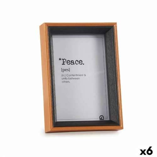 Okvir za sliku Kristal Crna Smeđa Drvo MDF (12 x 17 x 3 cm) (6 kom.) Cijena