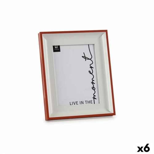 Okvir za sliku Kristal Crvena Bijela Plastika (2,5 x 26,2 x 21 cm) (6 kom.) Cijena