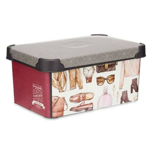 Kutija za Pospremanje Kipit STYLE BOX-5L-3 Plastika Vintage 5 L 19 x 13,5 x 29 cm (12 kom.) Cijena