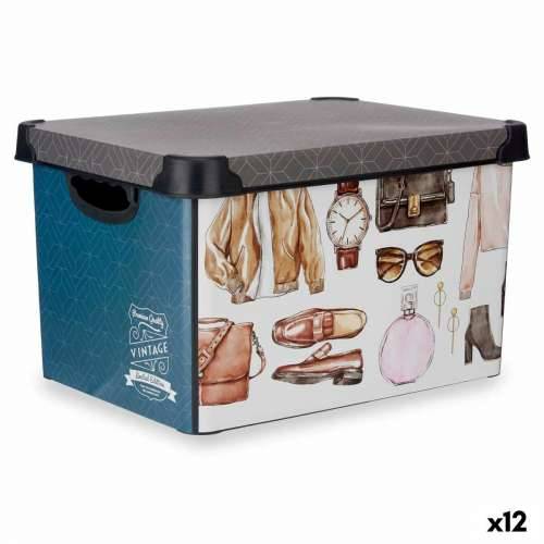 Kutija za Pospremanje Kipit Vintage Plastika Vintage 22 L 30 x 23,5 x 40 cm S ručkama (12 kom.) Cijena