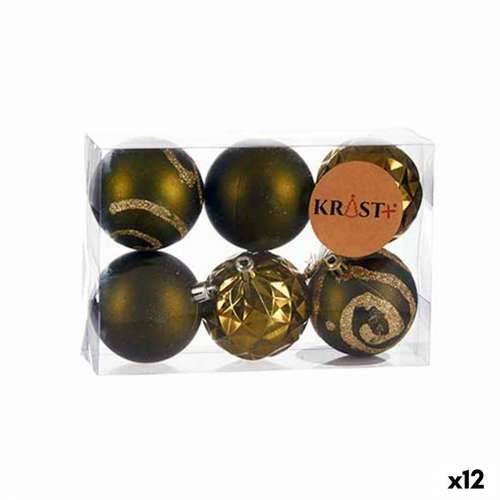 Set božićnih kuglica Zelena Plastika Ø 6 cm (12 kom.) Cijena